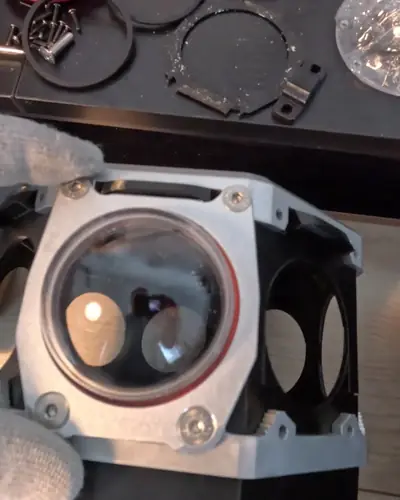 A protective dome housing for a 3D 360 tornado camera